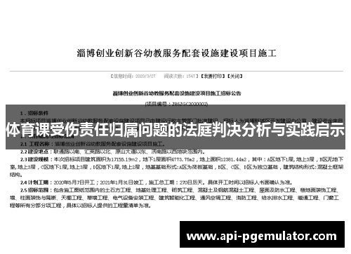 体育课受伤责任归属问题的法庭判决分析与实践启示
