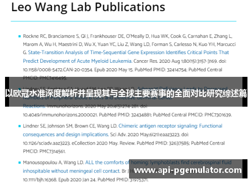 以欧冠水准深度解析并呈现其与全球主要赛事的全面对比研究综述篇 以欧冠水准深度解析并呈现其与全球主要赛事的全面对比研究综述篇